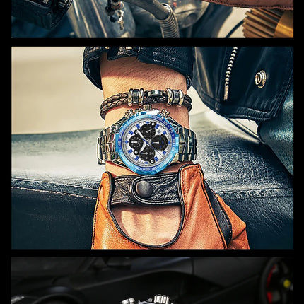 Relogio Masculino WWOOR Mens Watches 2024 Top Brand Luxury Wrist Watches For Men Gold Big Golden Male Chronograph Wristwatch Man