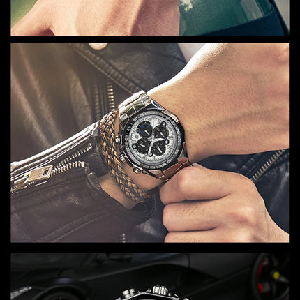 Relogio Masculino WWOOR Mens Watches 2024 Top Brand Luxury Wrist Watches For Men Gold Big Golden Male Chronograph Wristwatch Man