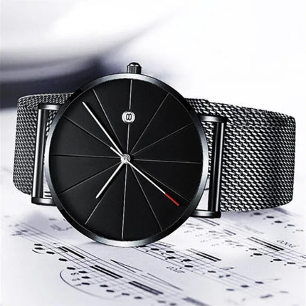 Luxury Men Watches Men Gold Watches Ultra Thin Mens Watches Stainless Steel Mesh Belt Quartz Watches Man Watches horloge mannen