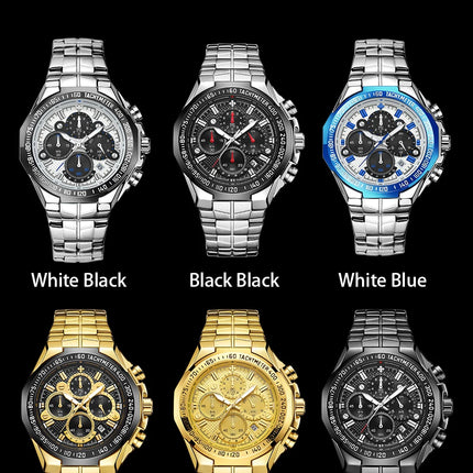 Relogio Masculino WWOOR Mens Watches 2024 Top Brand Luxury Wrist Watches For Men Gold Big Golden Male Chronograph Wristwatch Man