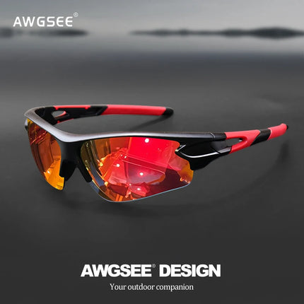 Sports Sunglasses for Men & Women – Semi-Rimless UV400 Protection for Baseball, Running, Fishing, Golf & Driving