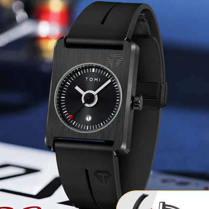 Men's fashion watches quartz watches square small dial wrist watches magnetic buckle watches simple leisure watches