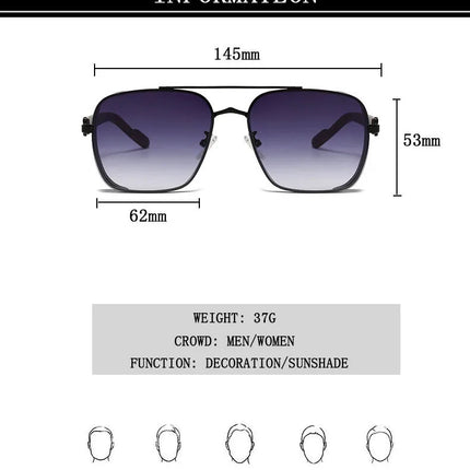 2023 Sunglasses For Men Square Sunglasses Women Trendy Luxe Vintage Fashion Glasses Retro Steampunk Shades Gafas De Sol Hombre