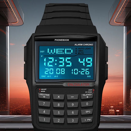 Explosive Men's Watches Top Luxury Men's Calculator Watches Multifunctional LED Watches Men's Sports Watches Computer Style
