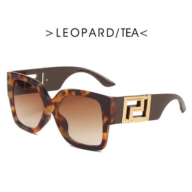 Sunglasses Men Women Vintage Oversize Trendy Square Gradient Shades Sun Glasses 2023 Luxury Brand Design Fashion UV400 Eyewear
