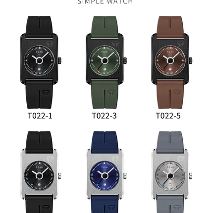 Men's fashion watches quartz watches square small dial wrist watches magnetic buckle watches simple leisure watches