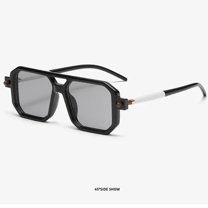 Square Sunglasses For Men Women Blue Light Blocking Shades UV400 Sun Glasses Luxury Thick Frame Eyeglasses Driving Eyewear