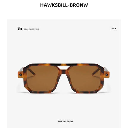 Square Sunglasses For Men Women Blue Light Blocking Shades UV400 Sun Glasses Luxury Thick Frame Eyeglasses Driving Eyewear