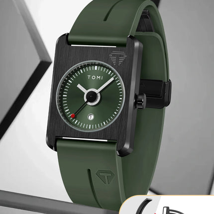 Men's fashion watches quartz watches square small dial wrist watches magnetic buckle watches simple leisure watches