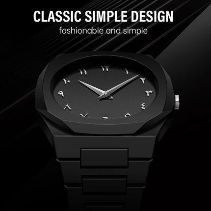 Men's Business Watches Fashion Classic Creative Plastic Watches Quartz Watches Black Waterproof Watches Hot Sale