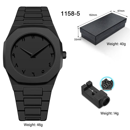 Men's Business Watches Fashion Classic Creative Plastic Watches Quartz Watches Black Waterproof Watches Hot Sale
