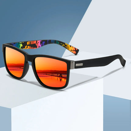 4 PCS Fashion Vintage Pattern Square Sunglasses Men Women Fishing Driving Man Luxury Brand Designer Sun Glasses UV400 Eyewear ﻿