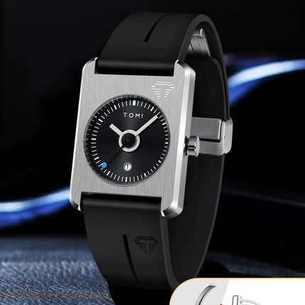 Men's fashion watches quartz watches square small dial wrist watches magnetic buckle watches simple leisure watches