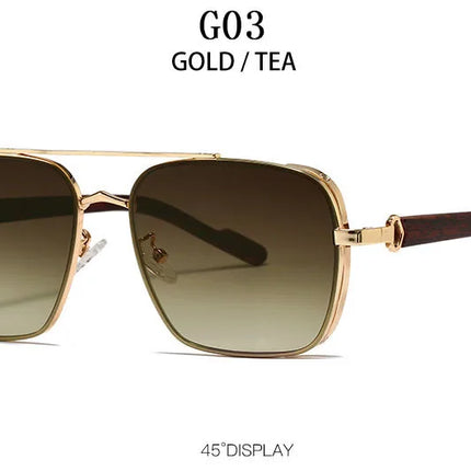 2023 Sunglasses For Men Square Sunglasses Women Trendy Luxe Vintage Fashion Glasses Retro Steampunk Shades Gafas De Sol Hombre