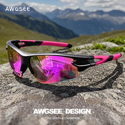 Sports Sunglasses for Men & Women – Semi-Rimless UV400 Protection for Baseball, Running, Fishing, Golf & Driving