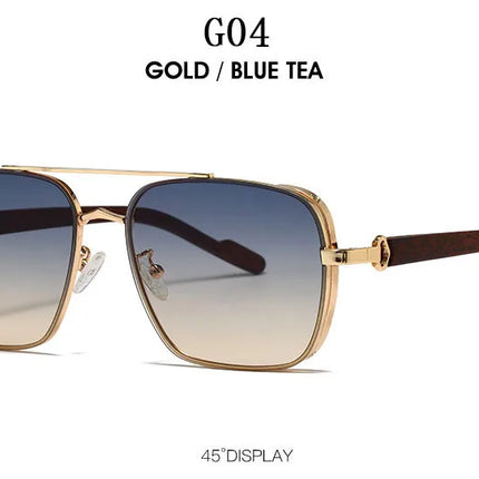 2023 Sunglasses For Men Square Sunglasses Women Trendy Luxe Vintage Fashion Glasses Retro Steampunk Shades Gafas De Sol Hombre