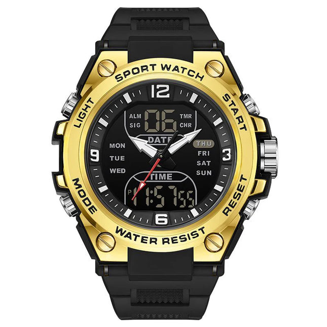 Fashionable and trendy men's sports and leisure watches, multifunctional electronic watches for teenagers and students