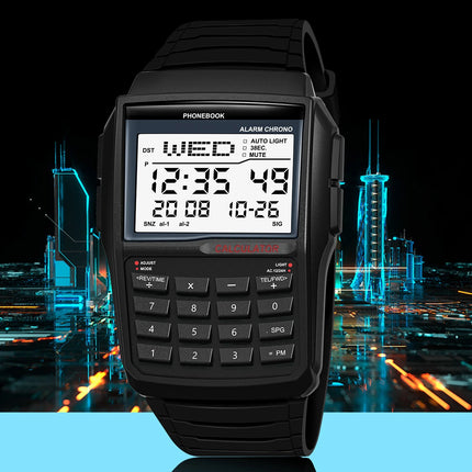 Explosive Men's Watches Top Luxury Men's Calculator Watches Multifunctional LED Watches Men's Sports Watches Computer Style