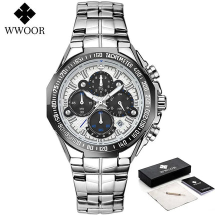 Relogio Masculino WWOOR Mens Watches 2024 Top Brand Luxury Wrist Watches For Men Gold Big Golden Male Chronograph Wristwatch Man
