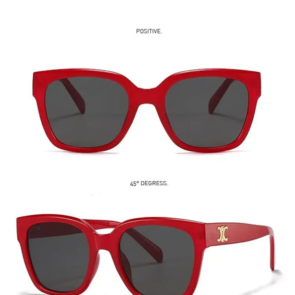 Man Summer 2025 new sunglasses high-end square slimming Facebook same style sunglasses anti UV simple women's version