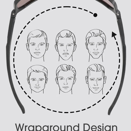 SCVCN Cycling Glasses Bike Mountain Bicycle Hiking Camping Golf UV400 Sunglasses Sport Protection Glasses for Men Women Baseball