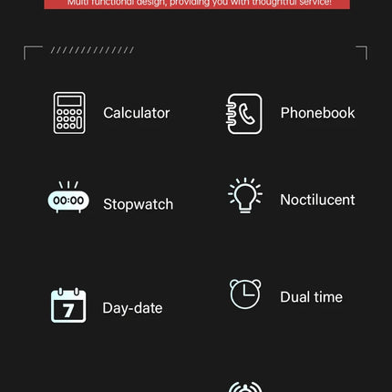 Explosive Men's Watches Top Luxury Men's Calculator Watches Multifunctional LED Watches Men's Sports Watches Computer Style