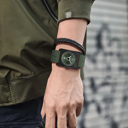 Men's fashion watches quartz watches square small dial wrist watches magnetic buckle watches simple leisure watches