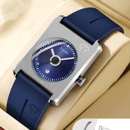 Men's fashion watches quartz watches square small dial wrist watches magnetic buckle watches simple leisure watches