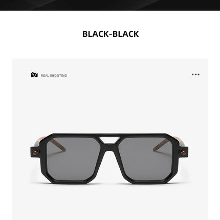 Square Sunglasses For Men Women Blue Light Blocking Shades UV400 Sun Glasses Luxury Thick Frame Eyeglasses Driving Eyewear