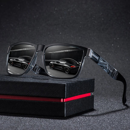 4 PCS Fashion Vintage Pattern Square Sunglasses Men Women Fishing Driving Man Luxury Brand Designer Sun Glasses UV400 Eyewear ﻿