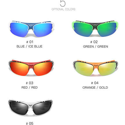 Men Women Sports Sunglasses Goggles Cycling Glasses Outdoor Sports Sunglasses Motorcycle Running Fishing Polarized Sunglasses