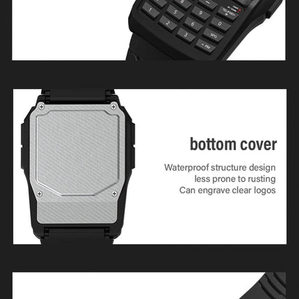 Explosive Men's Watches Top Luxury Men's Calculator Watches Multifunctional LED Watches Men's Sports Watches Computer Style