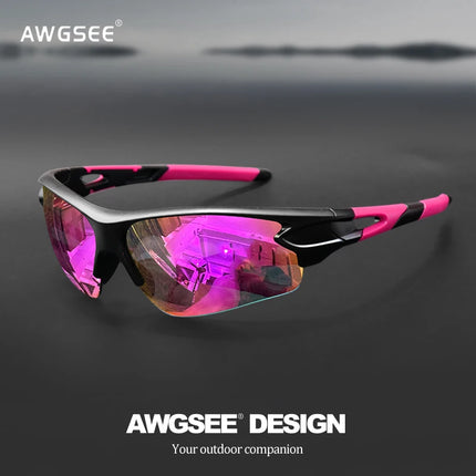 Sports Sunglasses for Men & Women – Semi-Rimless UV400 Protection for Baseball, Running, Fishing, Golf & Driving