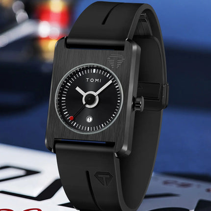 Men's fashion watches quartz watches square small dial wrist watches magnetic buckle watches simple leisure watches