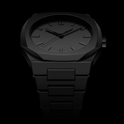 Fashion Classic Creative Plastic Watches Quartz Watches Black Waterproof Watches Men's Business Watches Hot Sale