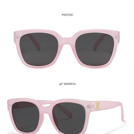 Man Summer 2025 new sunglasses high-end square slimming Facebook same style sunglasses anti UV simple women's version