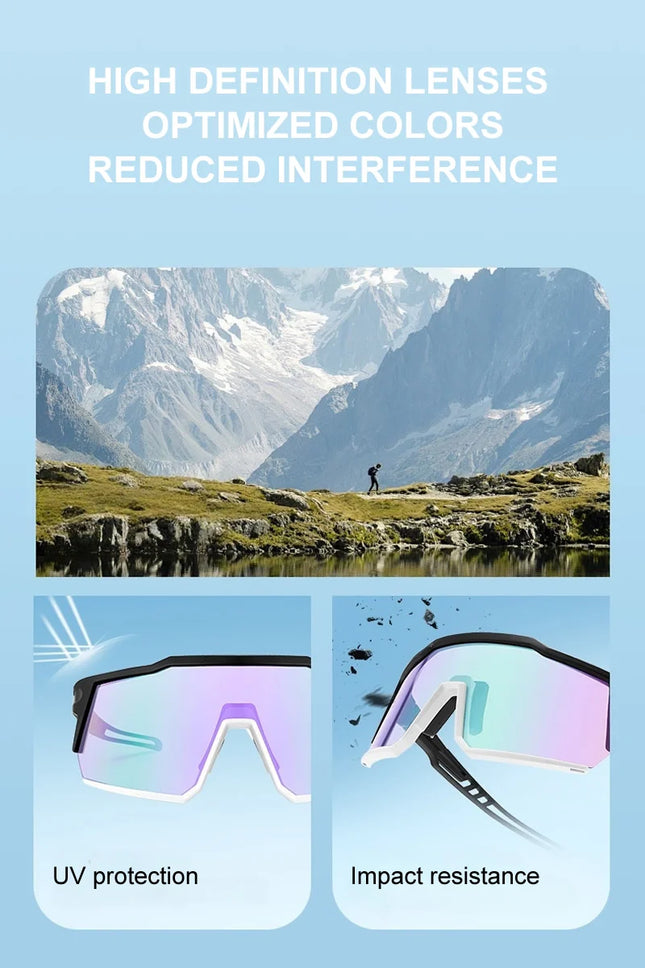 Cycling Sunglasses for Mens Womens Outdoor Activities Bike Sports Baseball Running Fishing Glasses UV Protection