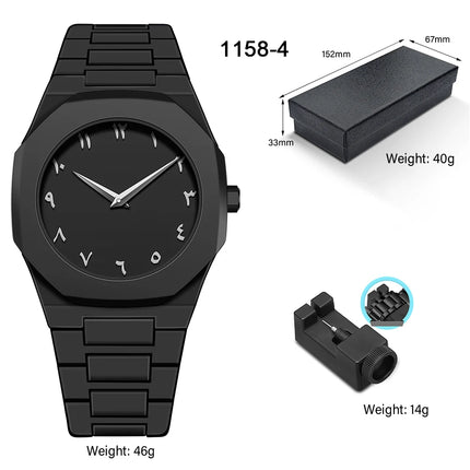 Men's Business Watches Fashion Classic Creative Plastic Watches Quartz Watches Black Waterproof Watches Hot Sale