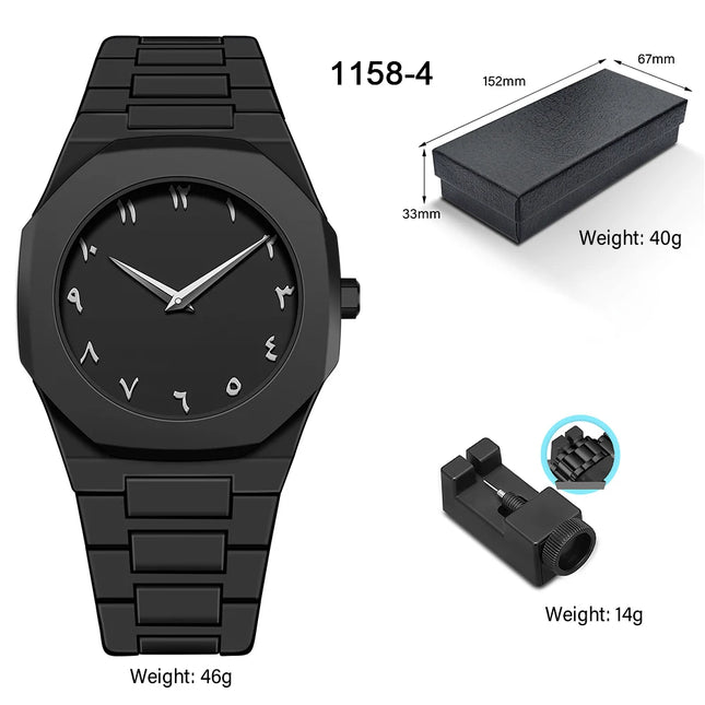 Men's Business Watches Fashion Classic Creative Plastic Watches Quartz Watches Black Waterproof Watches Hot Sale