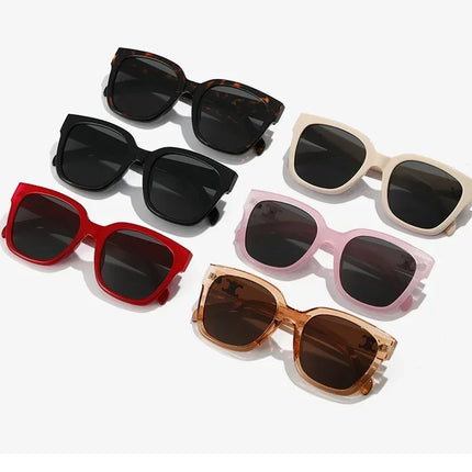 Man Summer 2025 new sunglasses high-end square slimming Facebook same style sunglasses anti UV simple women's version