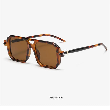 Square Sunglasses For Men Women Blue Light Blocking Shades UV400 Sun Glasses Luxury Thick Frame Eyeglasses Driving Eyewear